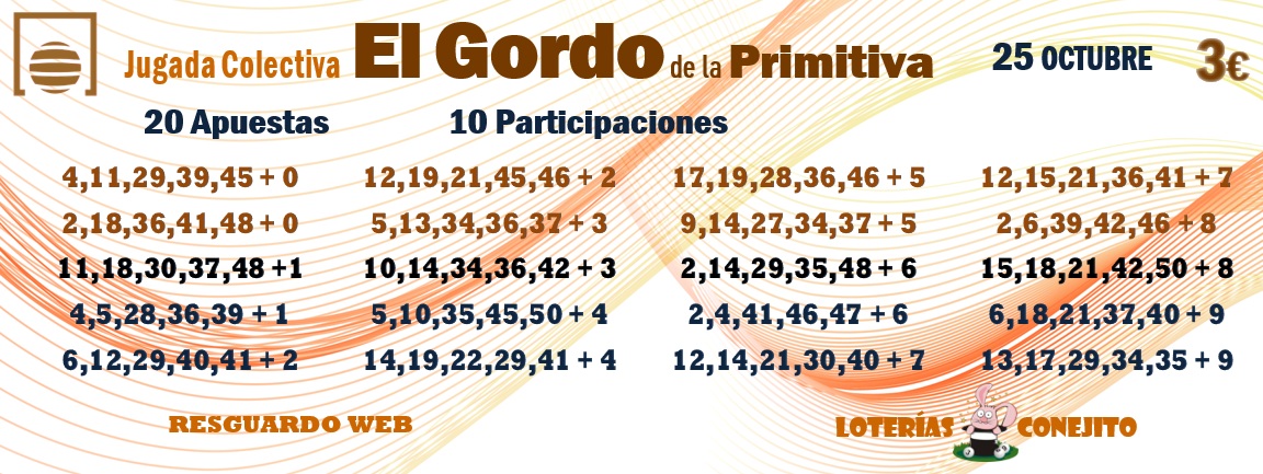 Jugada Colectiva El Gordo